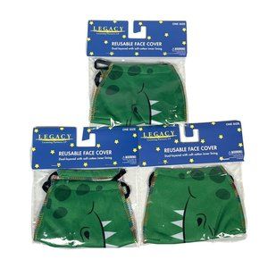 Dinosaur Dual Layered Cotton Reusable Face Cover